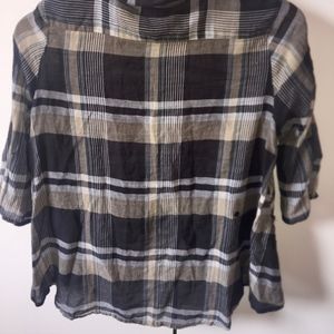 Dark Flannel Button Down
